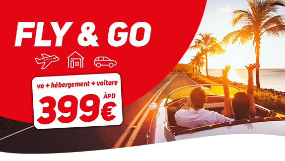 Vol + hôtel + voiture de location