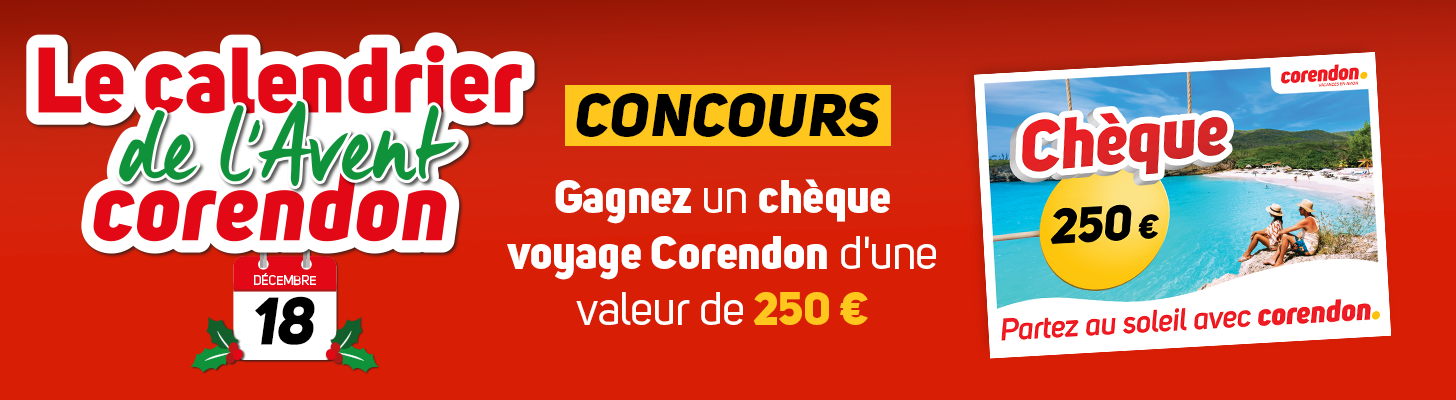 Calendrier de l'avent Corendon 18 décembre