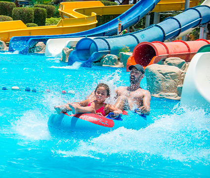 Familieferie med vandrutsjebaner