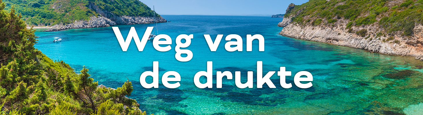 weg van de drukte