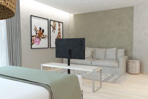 Woonvoorbeeld artist impression junior suite