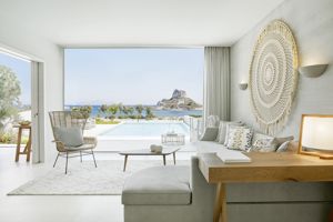 Woonvoorbeeld deluxe bungalow suite privé zwembad met 1 slaapkamer