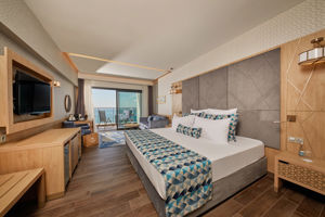 Woonvoorbeeld Preferred Club Deluxe kamer frontaal zeezicht