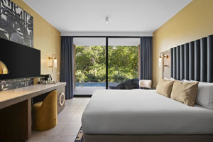 Woonvoorbeeld deluxe kamer swim-up