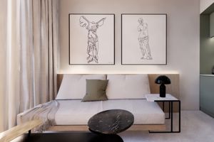 Woonvoorbeeld Luxury 2-kamerappartement