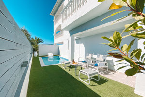 Woonvoorbeeld Deluxe suite met prive zwembad