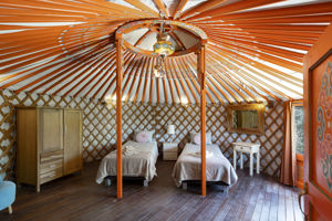 Woonvoorbeeld 2-kamerbungalow Yurt