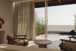 Woonvoorbeeld Deluxe Sea View Suite met privezwembad