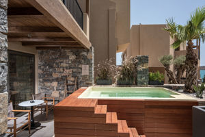 Woonvoorbeeld 2-persoonskamer met privezwembad