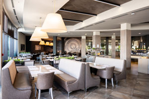 Hoofd buffet restaurant