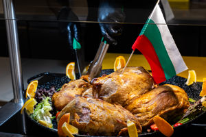 Hoofd buffet restaurant