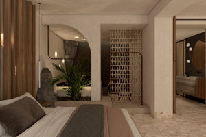 Woonvoorbeeld spa retreat suite met privÃ© zwembad