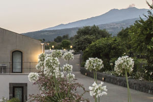 Woonvoorbeeld 2-persoonskamer zicht op Etna