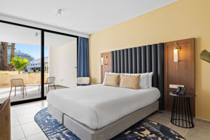 Woonvoorbeeld deluxe kamer zee- en cruiseschipzicht