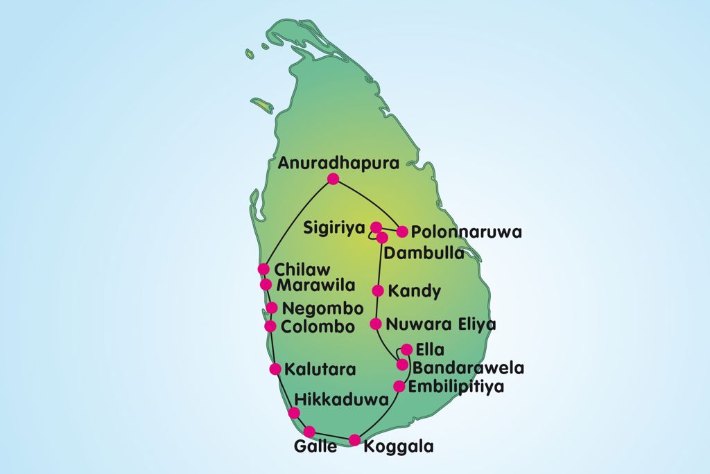 Rondreis Hoogtepunten van Sri Lanka