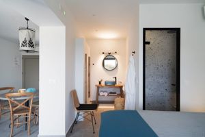 Woonvoorbeeld Deluxe Suite met prive bubbelbad