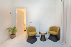 Woonvoorbeeld 2-kamerappartement, tuinzicht