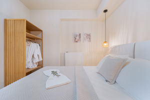 Woonvoorbeeld 2-kamerappartement Deluxe, tuinzicht