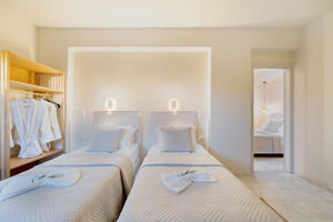 Woonvoorbeeld 2-kamerappartement Deluxe, tuinzicht