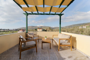 Woonvoorbeeld 2-kamerappartement Deluxe, tuinzicht