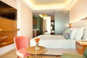 Woonvoorbeeld executivekamer stadszicht