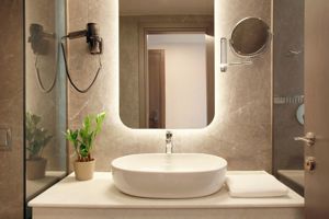 Woonvoorbeeld deluxekamer stadszicht