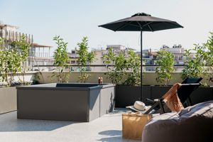 Woonvoorbeeld standaardkamer stadszicht