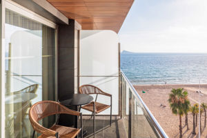 Woonvoorbeeld 2-persoonskamer Standaard met gedeeltelijk zeezicht