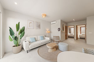 Woonvoorbeeld 3-kamerappartement Luxury, tuinzicht