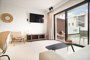 Woonvoorbeeld Duplex Suite Swimup met Prive Terras