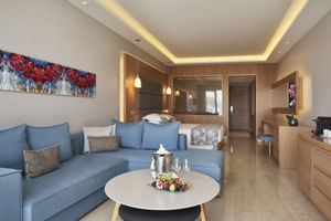 Woonvoorbeeld juniorsuite beachfront swimup