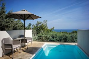 Woonvoorbeeld Exclusive kamer zeezicht met prive zwembad (Exclusive)