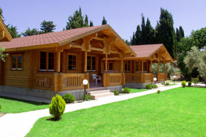 Woonvoorbeeld log villa