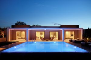 Woonvoorbeeld deluxe 3-kamer bungalowsuite met privé zwembad