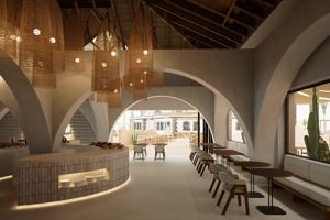 Artist Impression Gofio zwembad restaurant