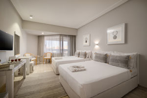 Woonvoorbeeld familiekamer suite superior zwembadzicht