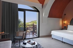 Woonvoorbeeld standaardkamer met lagune zicht