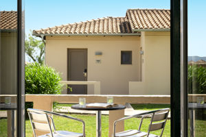 Woonvoorbeeld Bungalow  tuinzicht