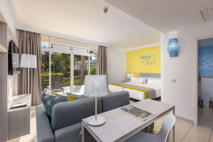 Woonvoorbeeld standaardkamer met tuin