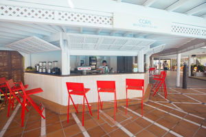 Coral pool bar