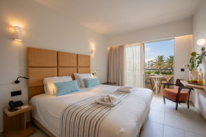 Woonvoorbeeld 2-persoonskamer deluxe met zwembadzicht