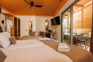 Woonvoorbeeld Suite superior met hammam en jacuzzi 