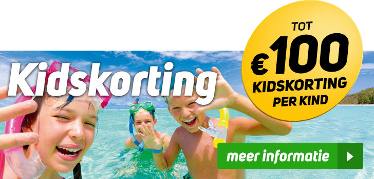 Kidskorting! Tot € 100 kidskorting* per kind