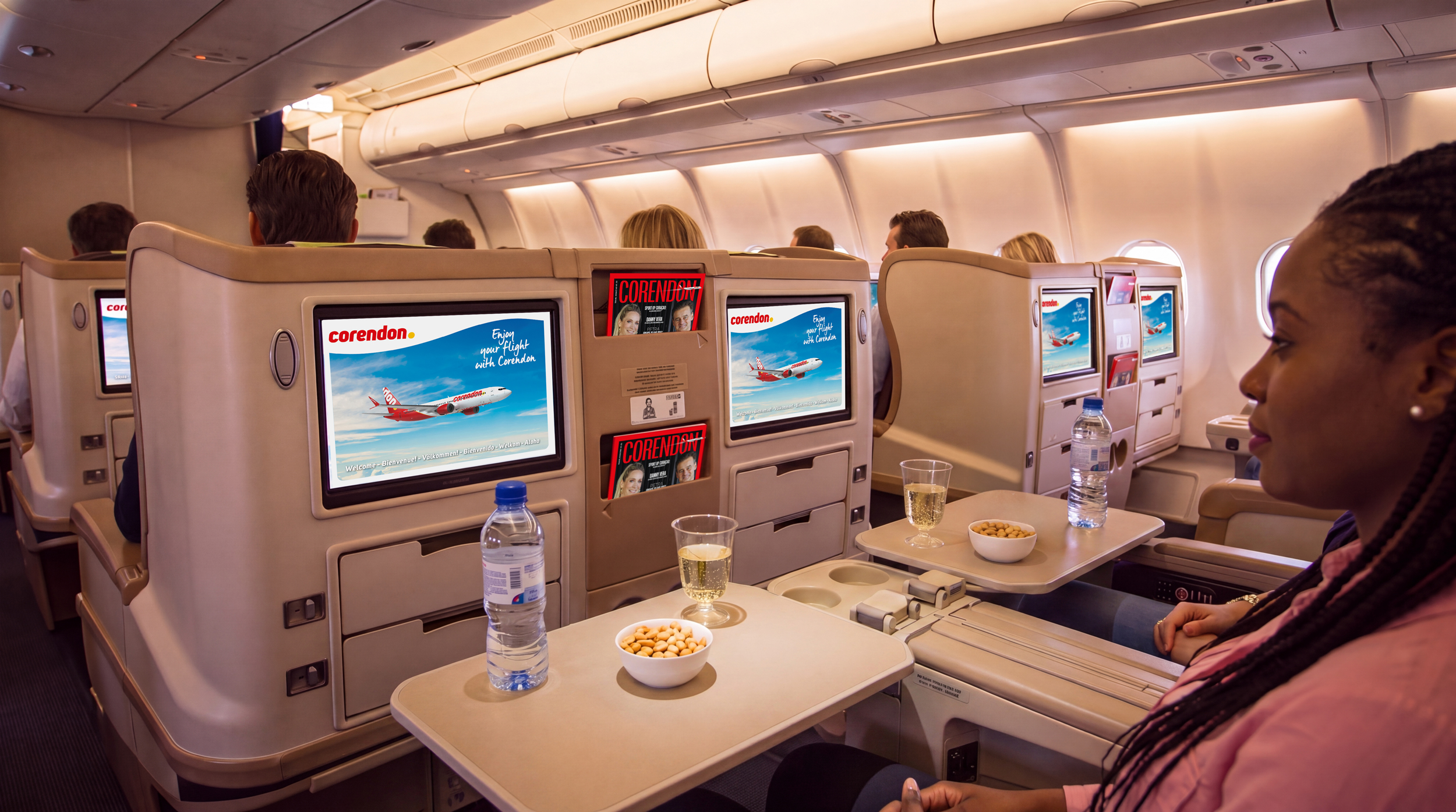 Welkomstsnack in Corendon Business Class