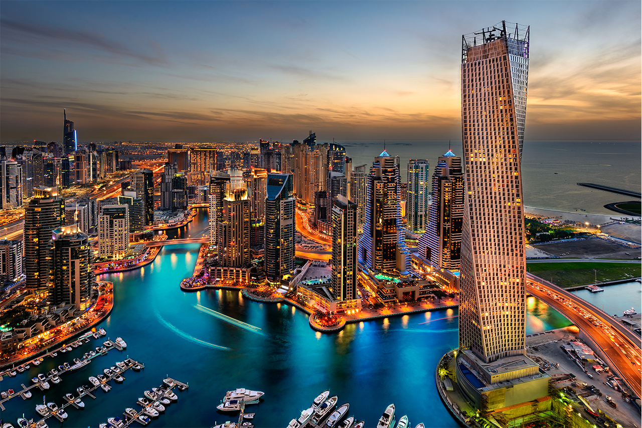 Dubai by night