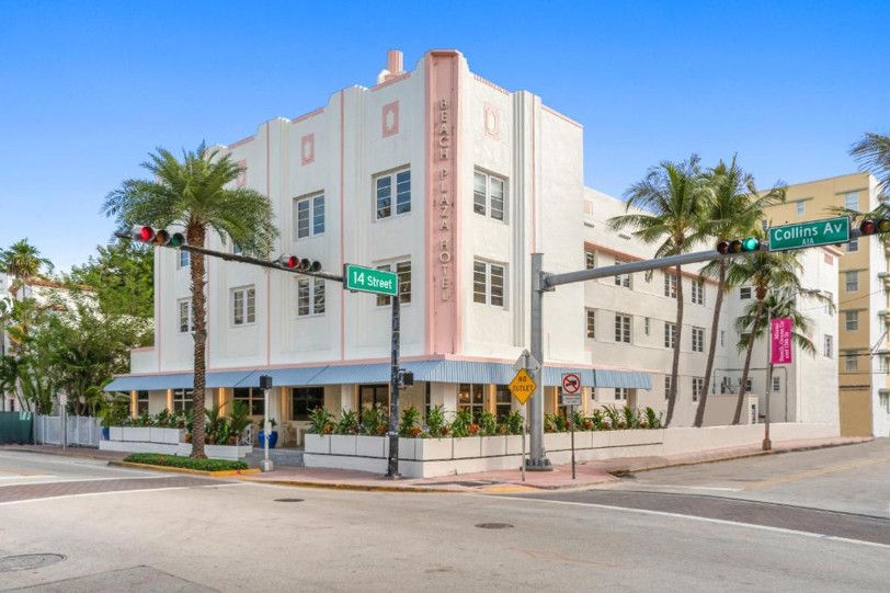 Hotel in South Beach, gevel