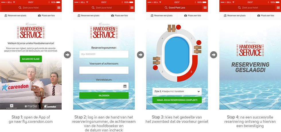 Stappenplan Handdoekenservice